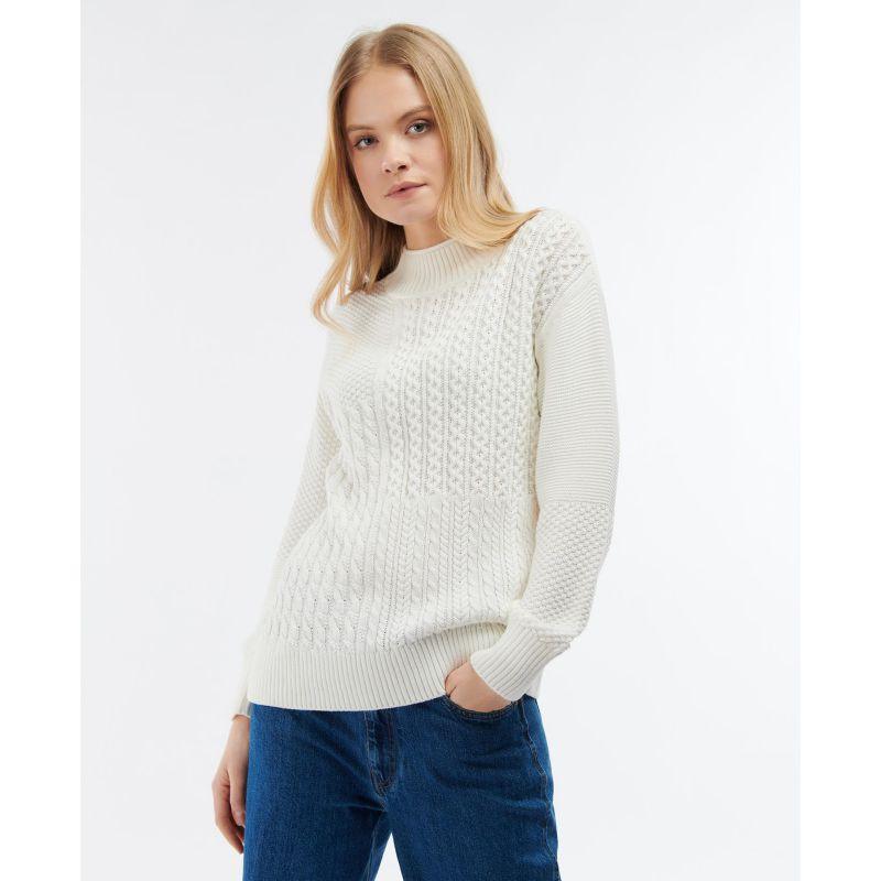 Barbour Fairbarn Ladies Knit - Cream - William Powell