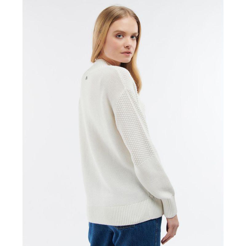 Barbour Fairbarn Ladies Knit - Cream - William Powell