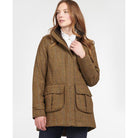 Barbour Fairfield Ladies Wool Tweed Jacket - Honey Mustard - William Powell