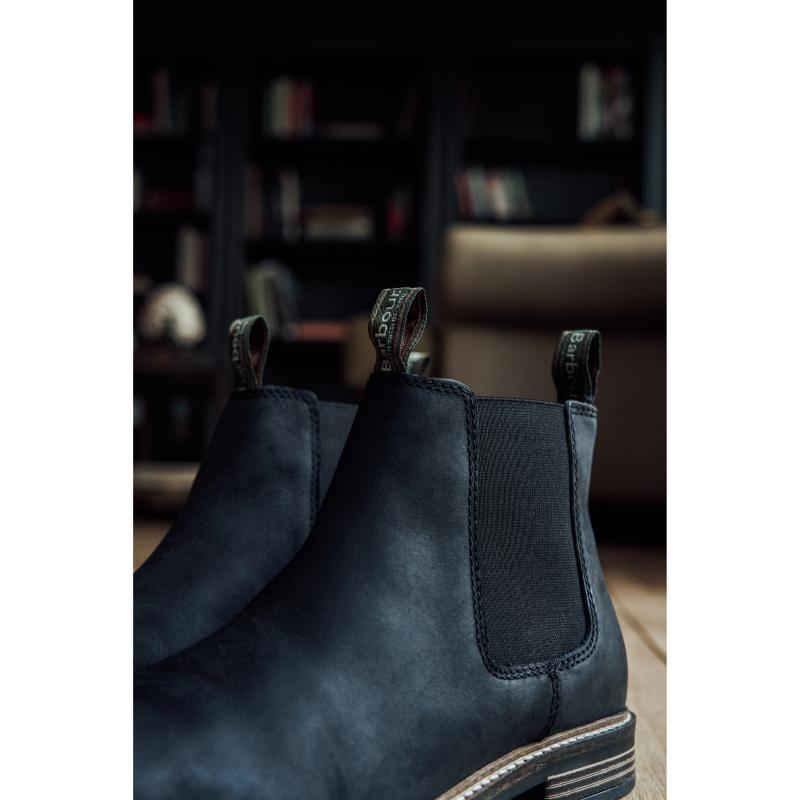 Barbour Farsley Mens Chelsea Boot - Black - William Powell