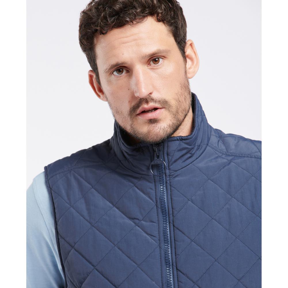 Barbour Fernwood Mens Quilted Gilet - Navy - William Powell