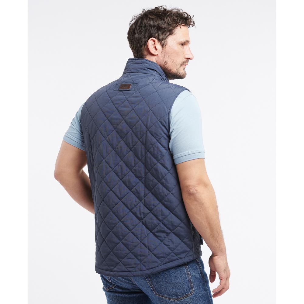 Barbour Fernwood Mens Quilted Gilet - Navy - William Powell