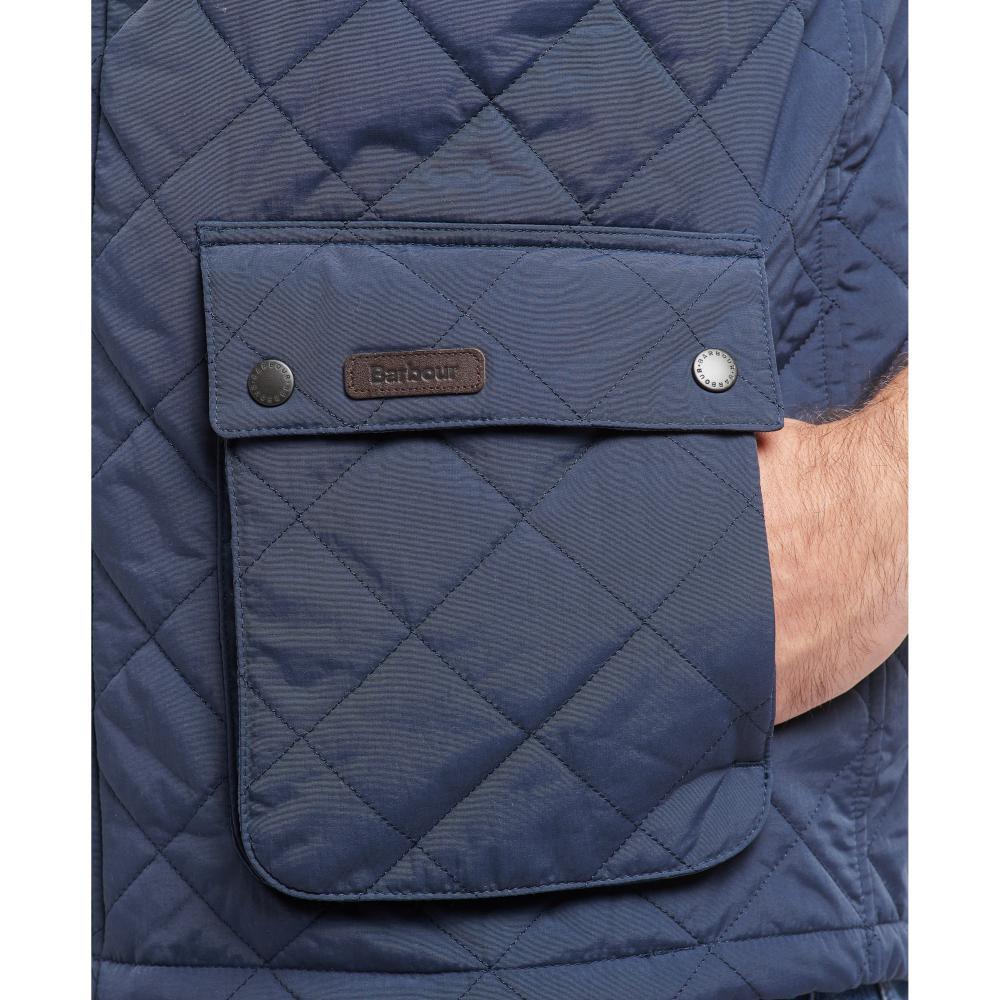 Barbour Fernwood Mens Quilted Gilet - Navy - William Powell