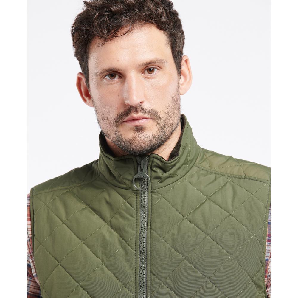 Barbour Fernwood Mens Quilted Gilet - Sage - William Powell