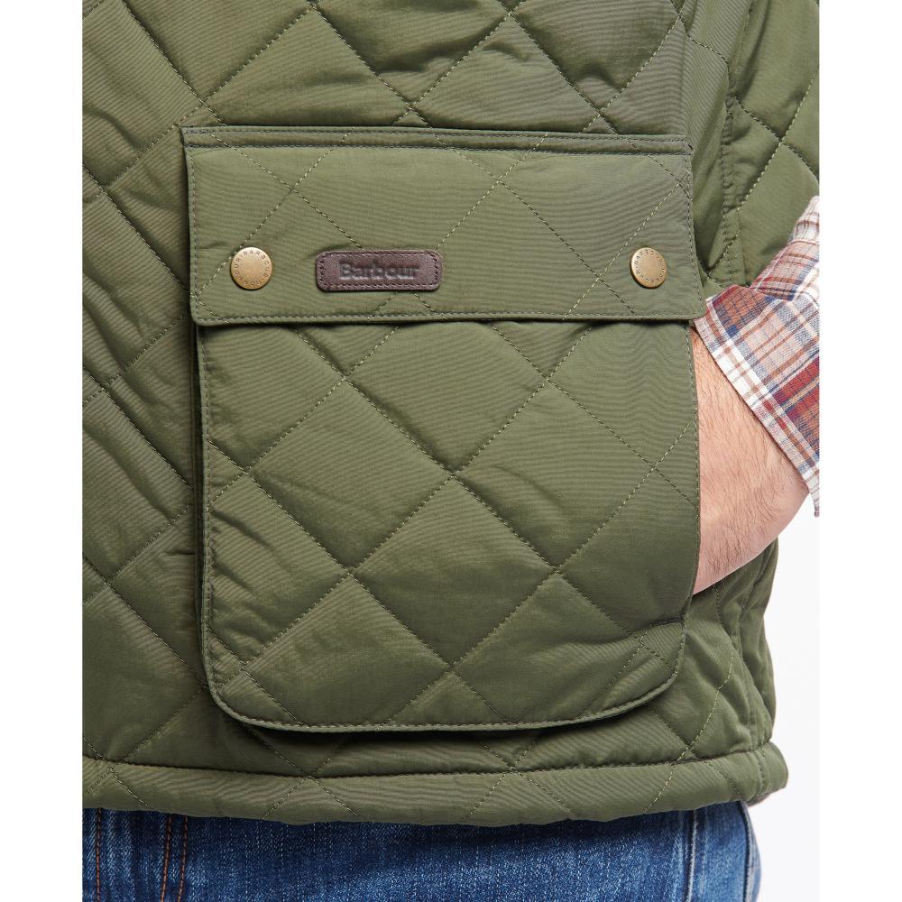 Barbour Fernwood Mens Quilted Gilet - Sage - William Powell