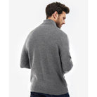 Barbour Firle Cotton Cashmere Mens 1/4 Zip Jumper - Grey Marl - William Powell