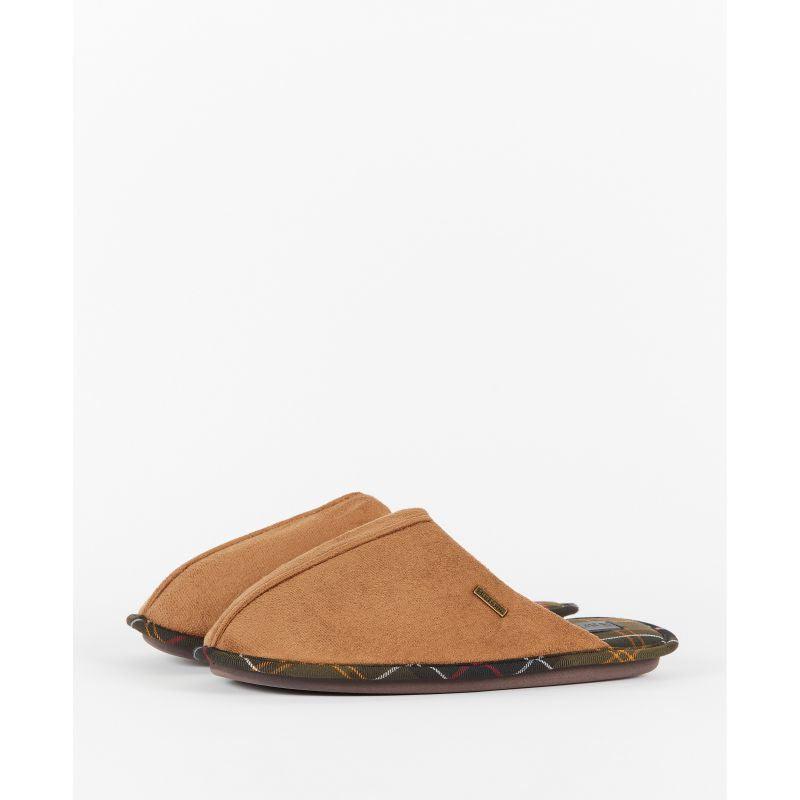 Barbour Foley Mens Suede Slipper - Camel - William Powell