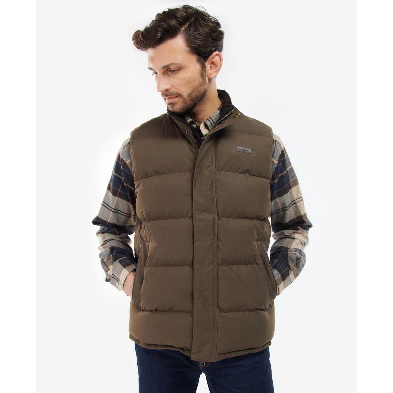 Barbour Fontwell Mens Quilted Gilet - Sandstone - William Powell