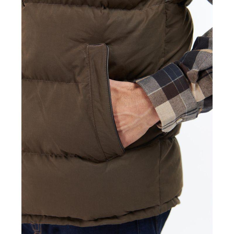 Barbour Fontwell Mens Quilted Gilet - Sandstone - William Powell