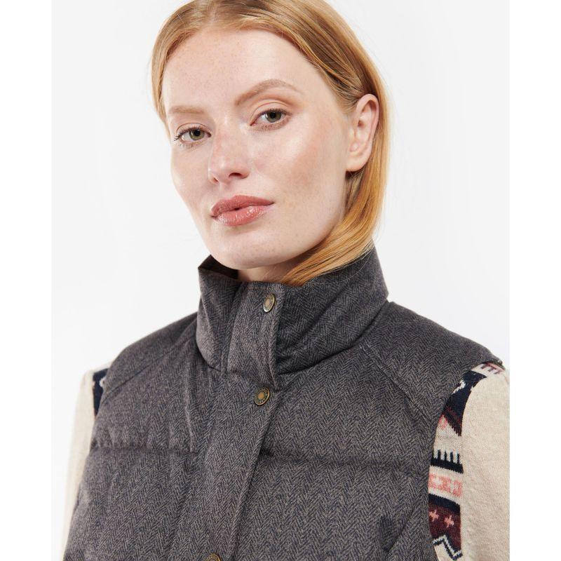 Barbour Foxglove Ladies Baffle Gilet - Hessian - William Powell