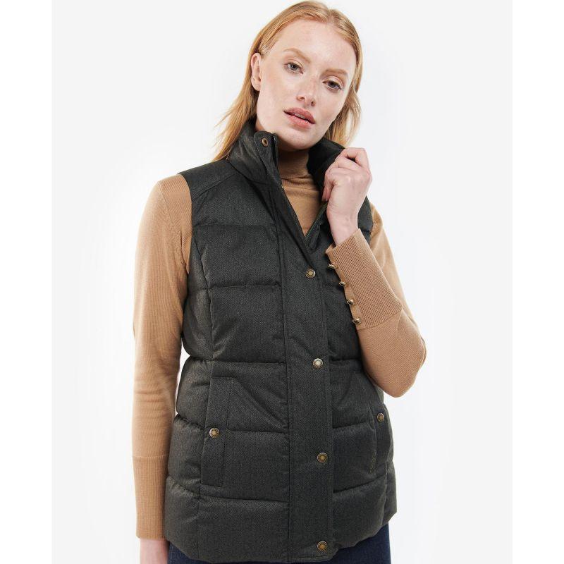 Barbour Foxglove Ladies Baffle Gilet - Olive - William Powell