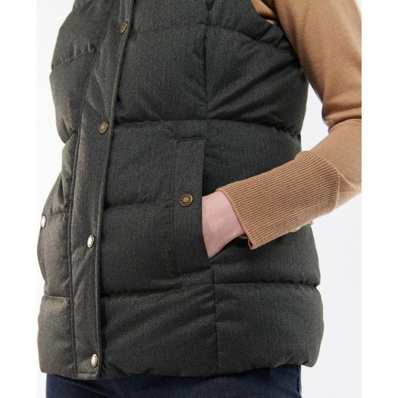 Barbour Foxglove Ladies Baffle Gilet - Olive - William Powell