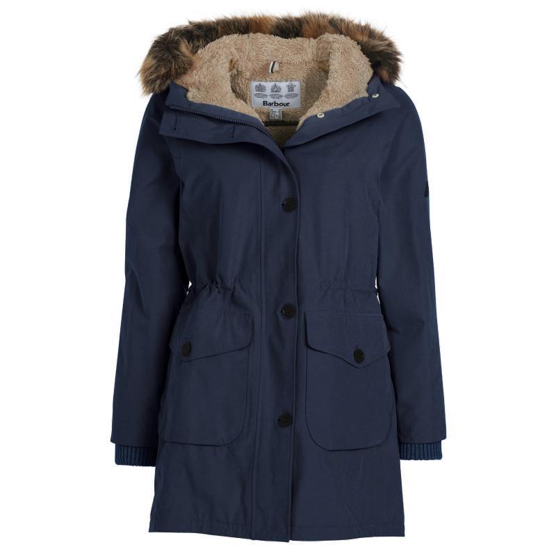 Barbour Foxton Ladies Waterproof Jacket - Navy/Dark Chambray - William Powell