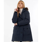 Barbour Foxton Ladies Waterproof Jacket - Navy/Dark Chambray - William Powell