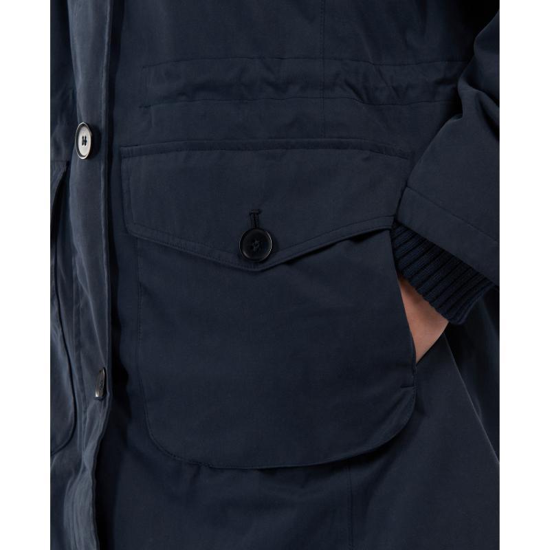 Barbour Foxton Ladies Waterproof Jacket - Navy/Dark Chambray - William Powell
