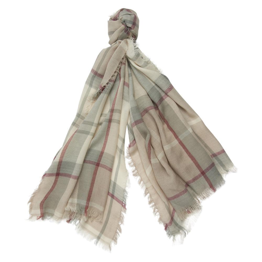 Barbour Freya Ladies Wrap - Silver Birch Tartan - William Powell