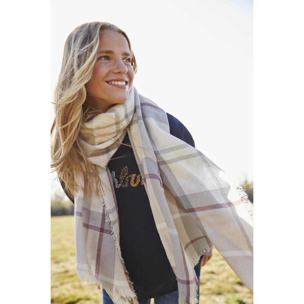 Barbour Freya Ladies Wrap - Silver Birch Tartan - William Powell