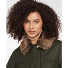 Barbour Golspie Ladies Quilted Wax Jacket - Archive Olive/ Classic - William Powell