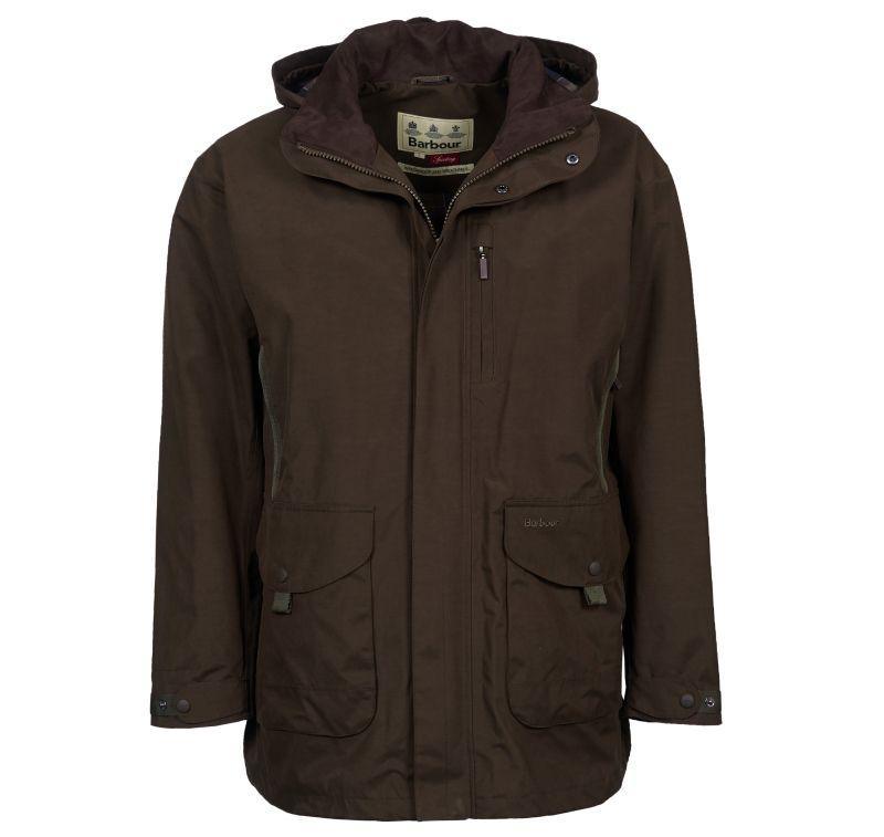 Barbour Gosforth Mens Waterproof Jacket - Dark Olive - William Powell