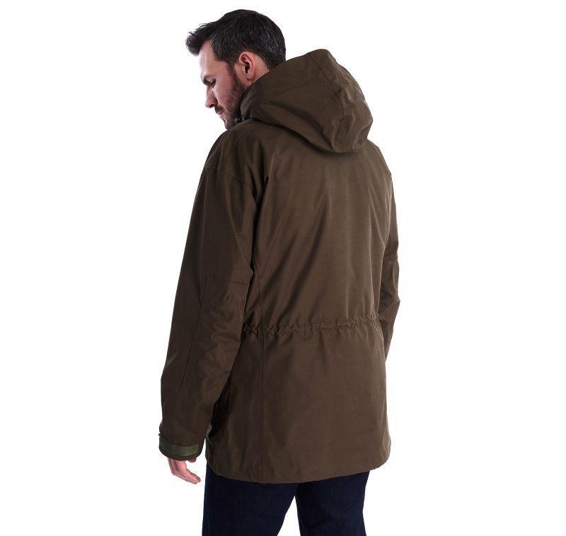 Barbour Gosforth Mens Waterproof Jacket - Dark Olive - William Powell