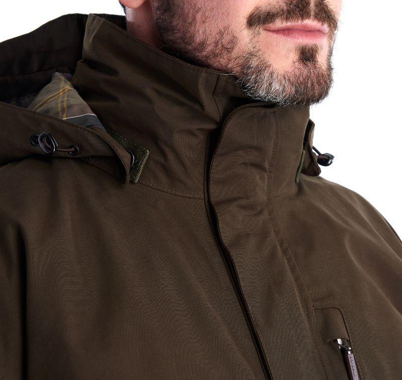 Barbour Gosforth Mens Waterproof Jacket - Dark Olive - William Powell