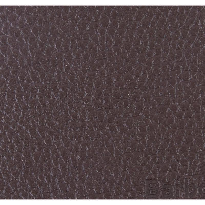 Barbour Grain Leather Mens Billfold Wallet - Dark Brown - William Powell