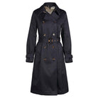 Barbour Greta Ladies Showerproof Trench - Midnight/Rosewood Tartan - William Powell