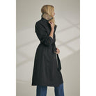 Barbour Greta Ladies Showerproof Trench - Midnight/Rosewood Tartan - William Powell