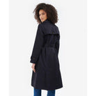 Barbour Greta Ladies Showerproof Trench - Midnight/Rosewood Tartan - William Powell