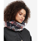 Barbour Hailes Ladies Tartan Wrap Scarf - Midnight Berry - William Powell