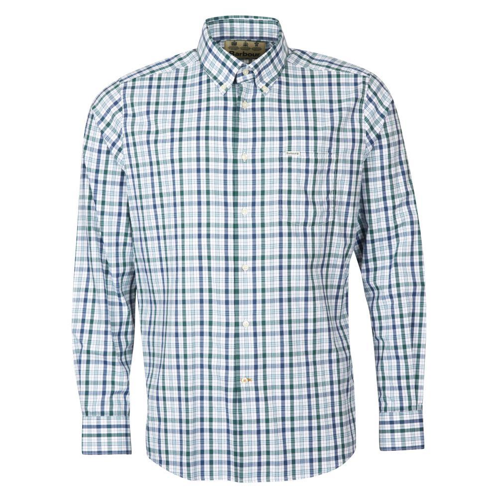 Barbour Hallhill Performance Mens Shirt - Green - William Powell