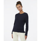 Barbour Hampton Ladies Knit - Navy - William Powell