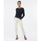 Barbour Hampton Ladies Knit - Navy - William Powell