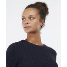 Barbour Hampton Ladies Knit - Navy - William Powell