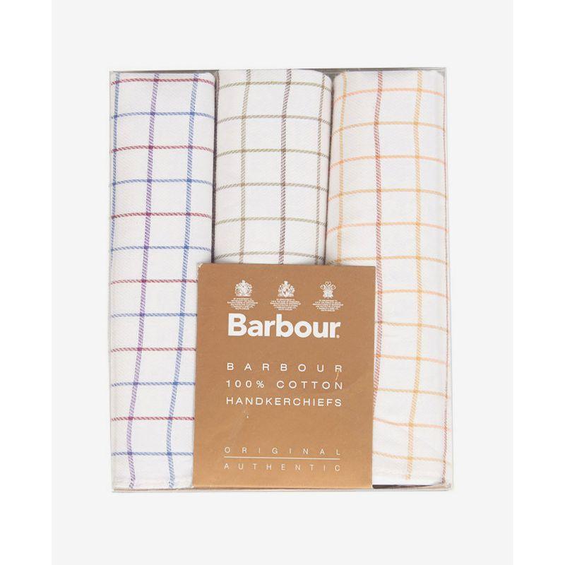 Barbour Handkerchief Pack (Box of 3) - Tattersall - William Powell