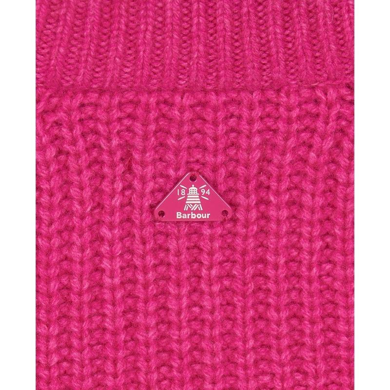 Barbour Hartley Ladies Knit - Fuchsia - William Powell