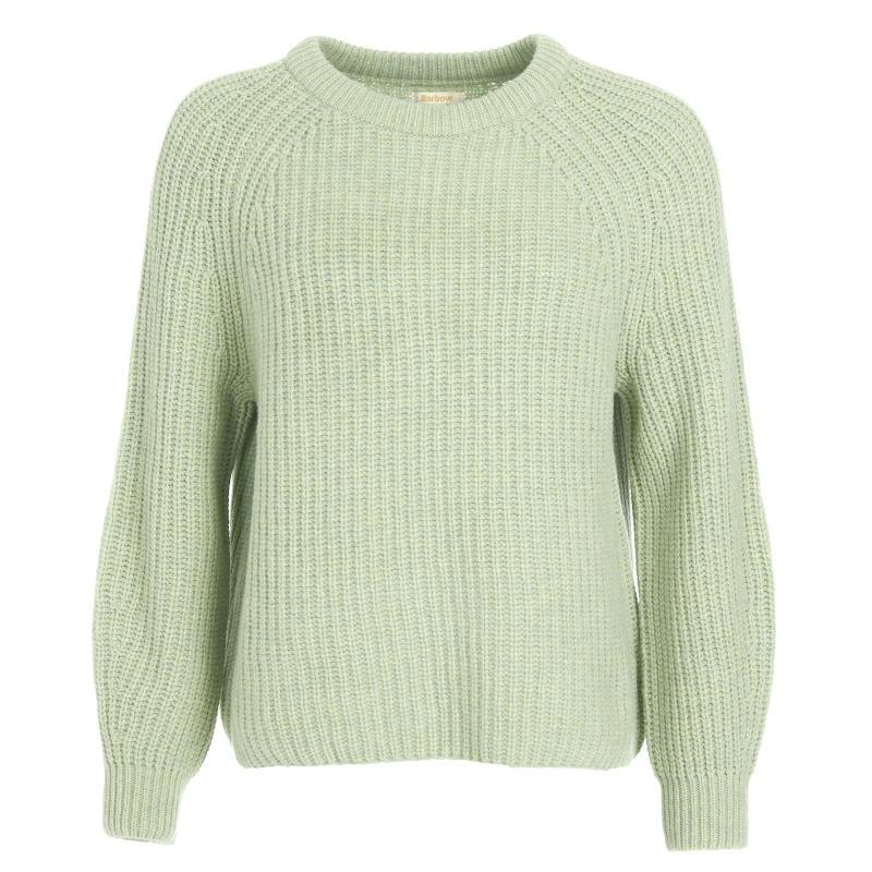 Barbour Hartley Ladies Knit - Soft Sage Marl - William Powell