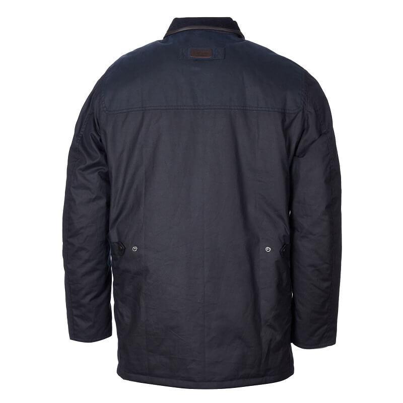 Barbour Hartlington Mens Wax Jacket - Navy - William Powell