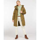 Barbour Hauxley Ladies Waterproof Jacket - Nori Green/Dusky Green - William Powell