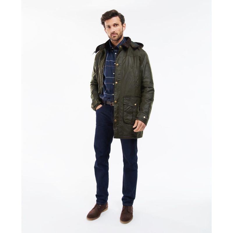 Barbour Hawthorn Mens Wax Jacket - Archive Olive - William Powell