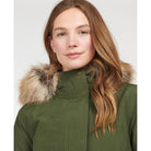 Barbour Hebden Ladies Waterproof Jacket - Olive/Classic - William Powell