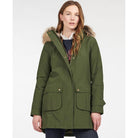 Barbour Hebden Ladies Waterproof Jacket - Olive/Classic - William Powell