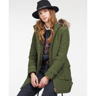 Barbour Hebden Ladies Waterproof Jacket - Olive/Classic - William Powell