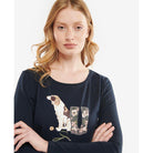 Barbour Hedley Ladies Long Sleeve Tee - Navy - William Powell