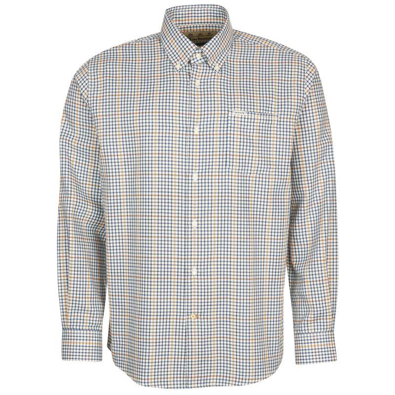 Barbour Henderson Mens Thermo Weave Shirt - Ecru Marl - William Powell