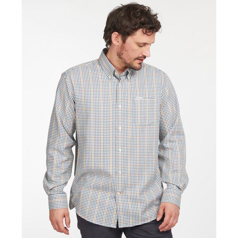 Barbour Henderson Mens Thermo Weave Shirt - Ecru Marl - William Powell
