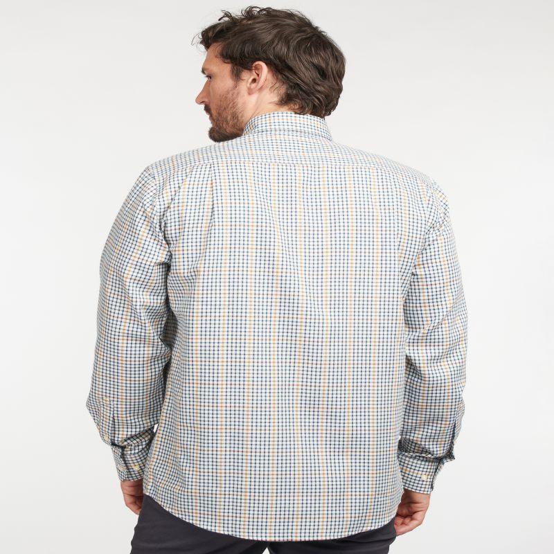 Barbour Henderson Mens Thermo Weave Shirt - Ecru Marl - William Powell