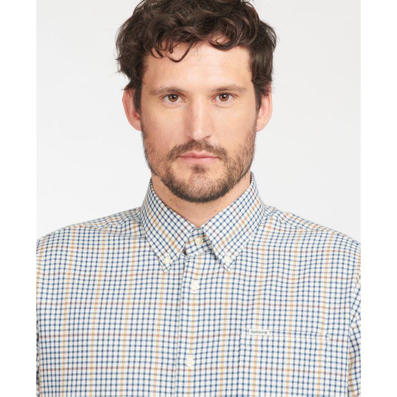 Barbour Henderson Mens Thermo Weave Shirt - Ecru Marl - William Powell