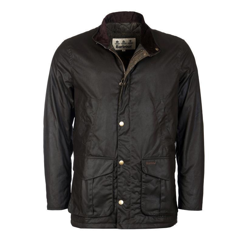 Barbour Hereford Mens Wax Jacket - Olive - William Powell