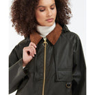 Barbour Highclere Ladies Wax Jacket - Olive - William Powell